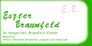 eszter braunfeld business card